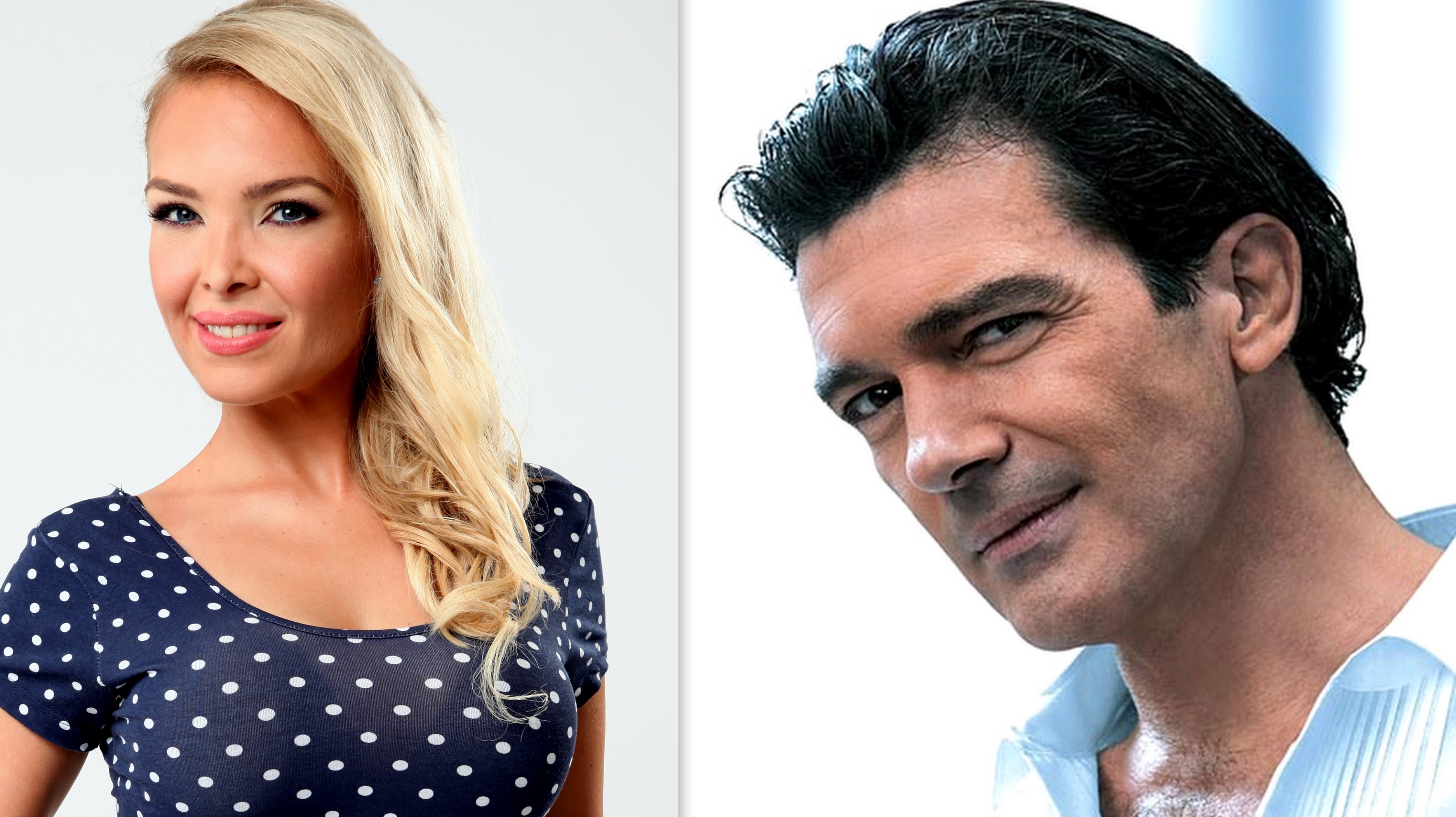 Lucia Barmošová_Antonio Banderas_letisko_Maďarsko